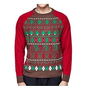Blueberry Pet Unisex Ugly Christmas Pullover Sweater - Small
